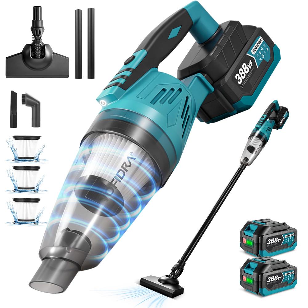 Yofidra 1500W Electric Cordless Vacuum Cleaner Portable Rechargeable Household Cleaning Power Tool For Makita 18V Battery Pin