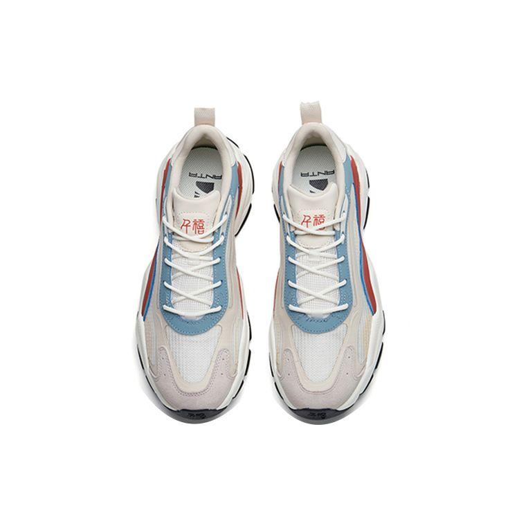 Anta Millennium 4.0 Retro Trend Shock Absorption Non-Slip Low-Top Sports Casual Shoes Men sneaker White Gray 112228890-2