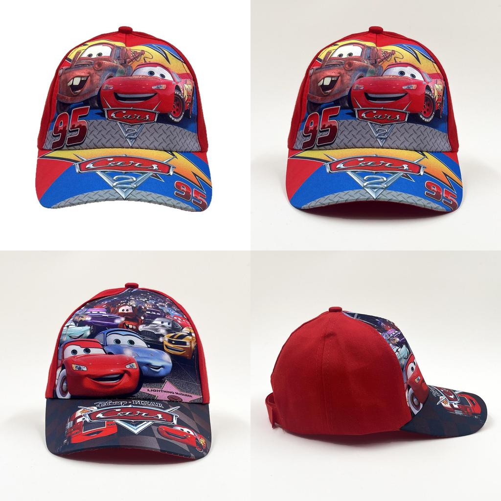 Childrens Cars Pattern Baseball Cap Cartoon Character Sunshade Breathable Hat For Kids