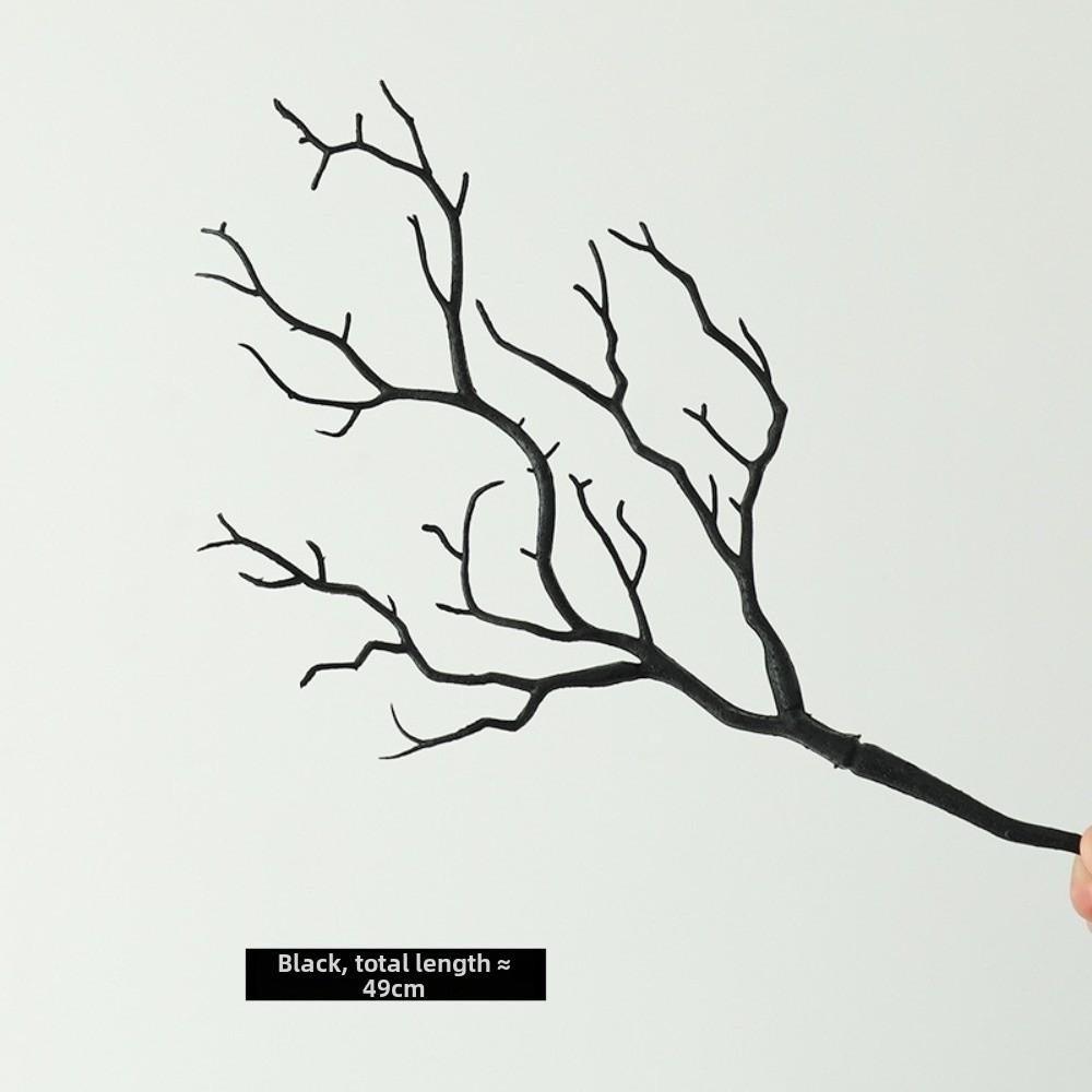 

New Long Artificial Plants Antler Shaped Plastic Fake Tree Branch Decorative Coral Branches Living Room Ornaments чорний