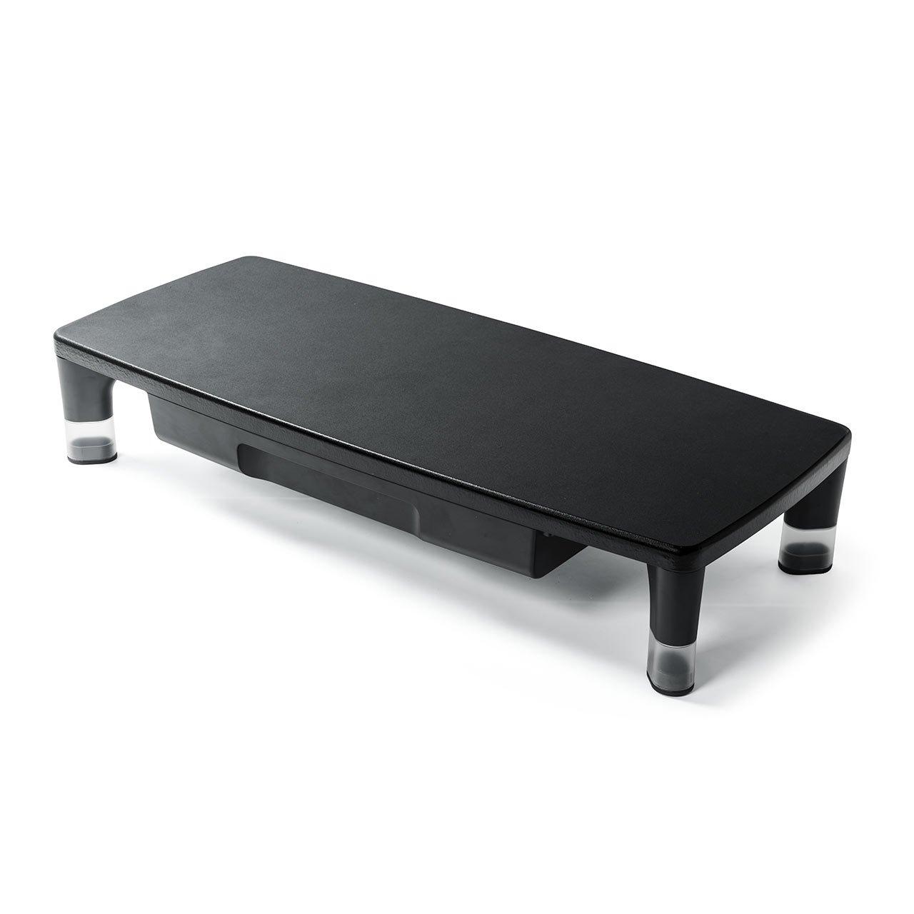 

Sanwa Direct Monitor Stand with Drawer, Height Adjustable, 55cm Wide, 7kg Weight Capacity, 100-MR135
