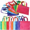 10 Pieces Colorful Small Non Woven Party Favor Bag random style Gift Bag with Handle for Birthday Party Gift Bag
