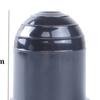 Universal 50MM Anhänger Zubehör Schwarz Anhänger Ball Abdeckung Anhängerkupplung Ball Abdeckung Kappe Hitch Schutz Auto Styling