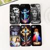 Phone Cover for OPPO A18 A16 A80 A40 A17 A15 A38 A78 A79 A54 A57 A58 A60 4G 5G Casing Soft Case God Jesus Judah Jehovah Cross