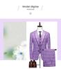Men's Slim Fit Three-Piece Suit for Business or Wedding