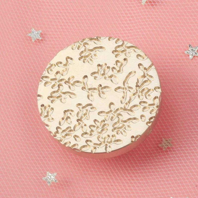 Creative Plant Flower Love Theme Fire Lacquer Seal DIY Handmade Stamp Head for Hand Account Envelope Craft Decoration