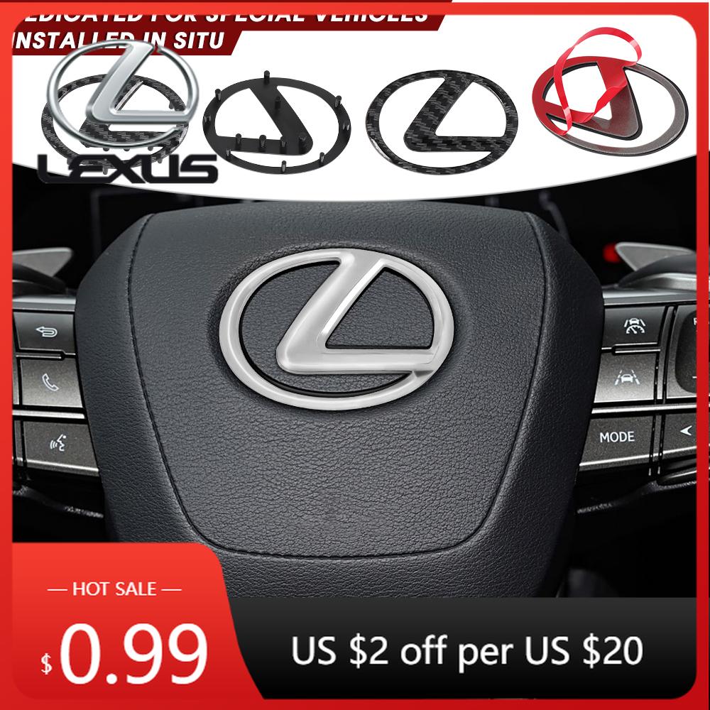 Interior Stickers ABS Car Steering Wheel Logo Emblem Sticker Decals Buckle For Lexus LS GS GS300 GS350 GS400 GS430 GS460 GS450h