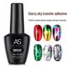AS Nail Art Anti-Lift Gel No-Wipe Top & Base Coat Light Therapy Transparent Set - Long-Lasting Strengthening.