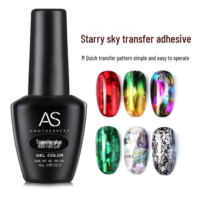 AS Nail Art Anti-Lift Gel No-Wipe Top & Base Coat Light Therapy Transparent Set - Long-Lasting Strengthening.