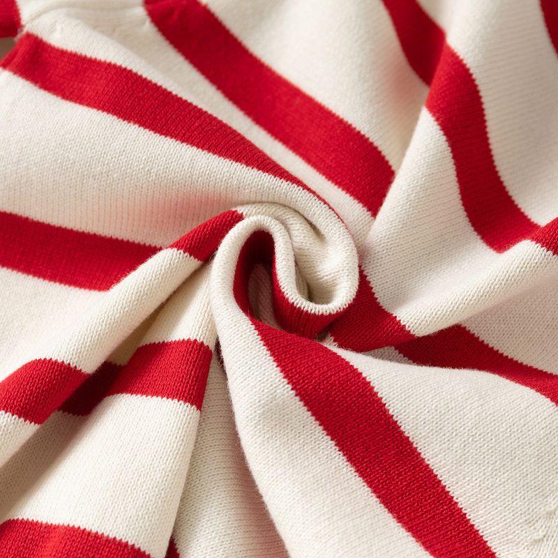 Spring and Autumn Children's Clothing Boys' Sweater Cardigan Baby Striped Knitwear Round Neck Clothes Children's Woolen Top Jacket