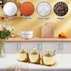 Edelstahl Zuckerschale Set mit Glasdeckel und Löffel 3-Fächer Gewürzglas Set mit Tablett Wiederverwendbare Gewürzdosen Töpfe Set Stilvolle Gewürzbox