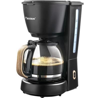 Kaffeemaschine Bestron ACM900BW Schwarz & Holz