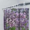 Beautiful Lavender Flowers Shower Curtain High-Quality Decorative Home Textile For Bathroom Pink Purple Floral Print Perfect Gif