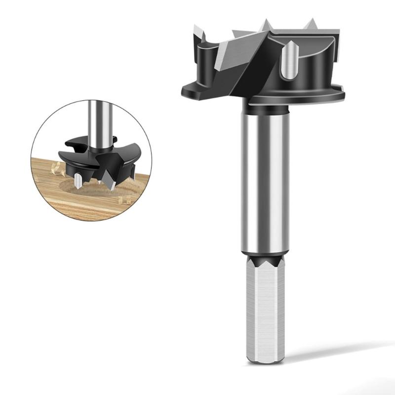 Hocheffizienter Superior-Legierungsstahl Drei-Flöten-Lochfräser Öffner Bohrer für Holzbearbeitung und Heimwerkerprojekte
