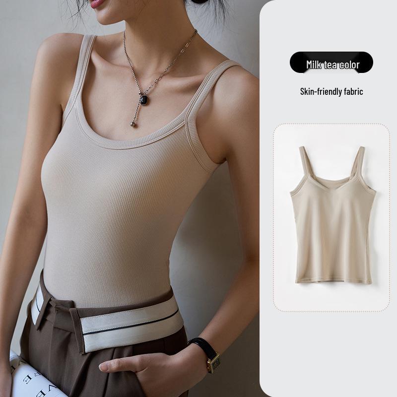 Damen Ärmelloses Anti-Expositions-Camisole-Top - Sommer Ober- und Unterbekleidung Basis, Seitliche Fettabdeckung