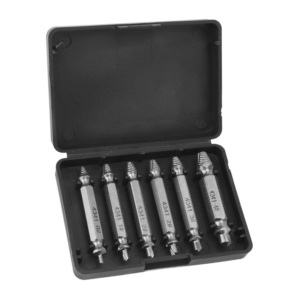 Damaged Screw Extractor Set Broken Stripped Remover Screws Removal Tool HSS Nuts   Drill Bit Tools