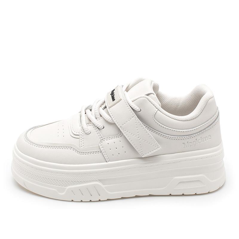 Augustine small white shoes women's 2025 autumn new platform Velcro casual shoes retro Hong Kong style sports shoes