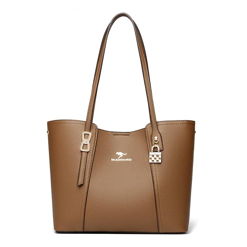 Casual Large Capacity Shoulder Crossbody Bag Fashion Shopper Totes High Quality Vintage Design Leather Bucket Bags