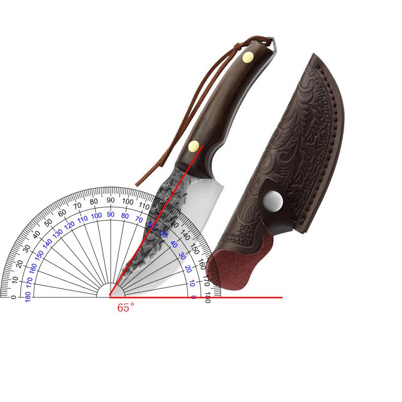 Ručně vyráběný kuchyňský vykosťovací nůž z nerezové oceli Rybářský nůž Sekáček na maso Řeznický nůž