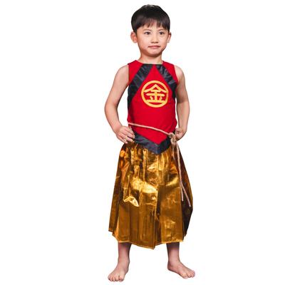 Clearstone Japanese-style Costume, Cosplay, Halloween, Kintaro (boy), Kids, 120cm, Red