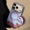 Magnetyczny uchwyt do etui na telefon Apple 16 dla IPhone 17 Pro dla Max Film 15 Zimowy szczeniak Kreskówka 11 Twardy