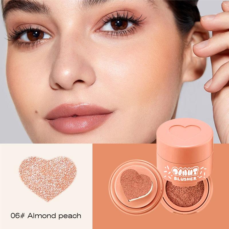 6 Farben Love Air Cushion Liquid Blush Face Lip Universal Natural Nude Matte Velvet Blush Makeup Geschenk für Frauen