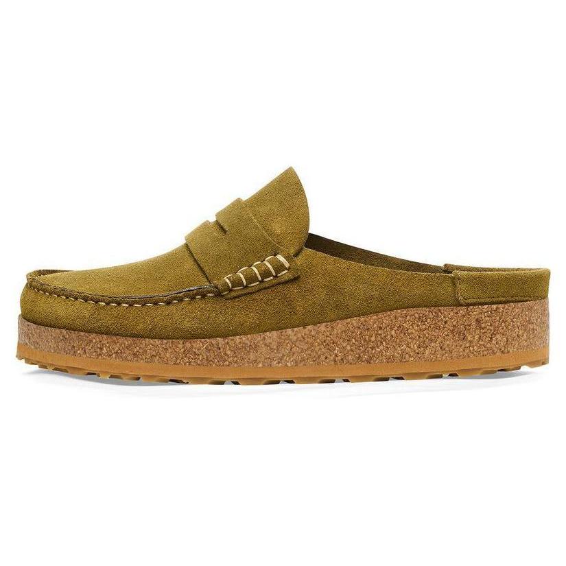 Birkenstock Naples Suede Closed Toe Slippers Men s Pine Green Regular 1026884 42