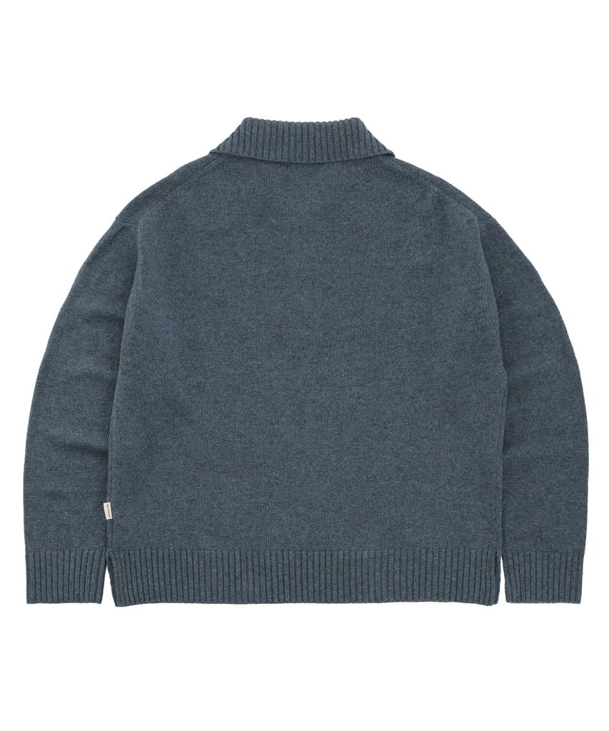 NOWANDTOMORROW Collar Neck Pullover [2 Color]