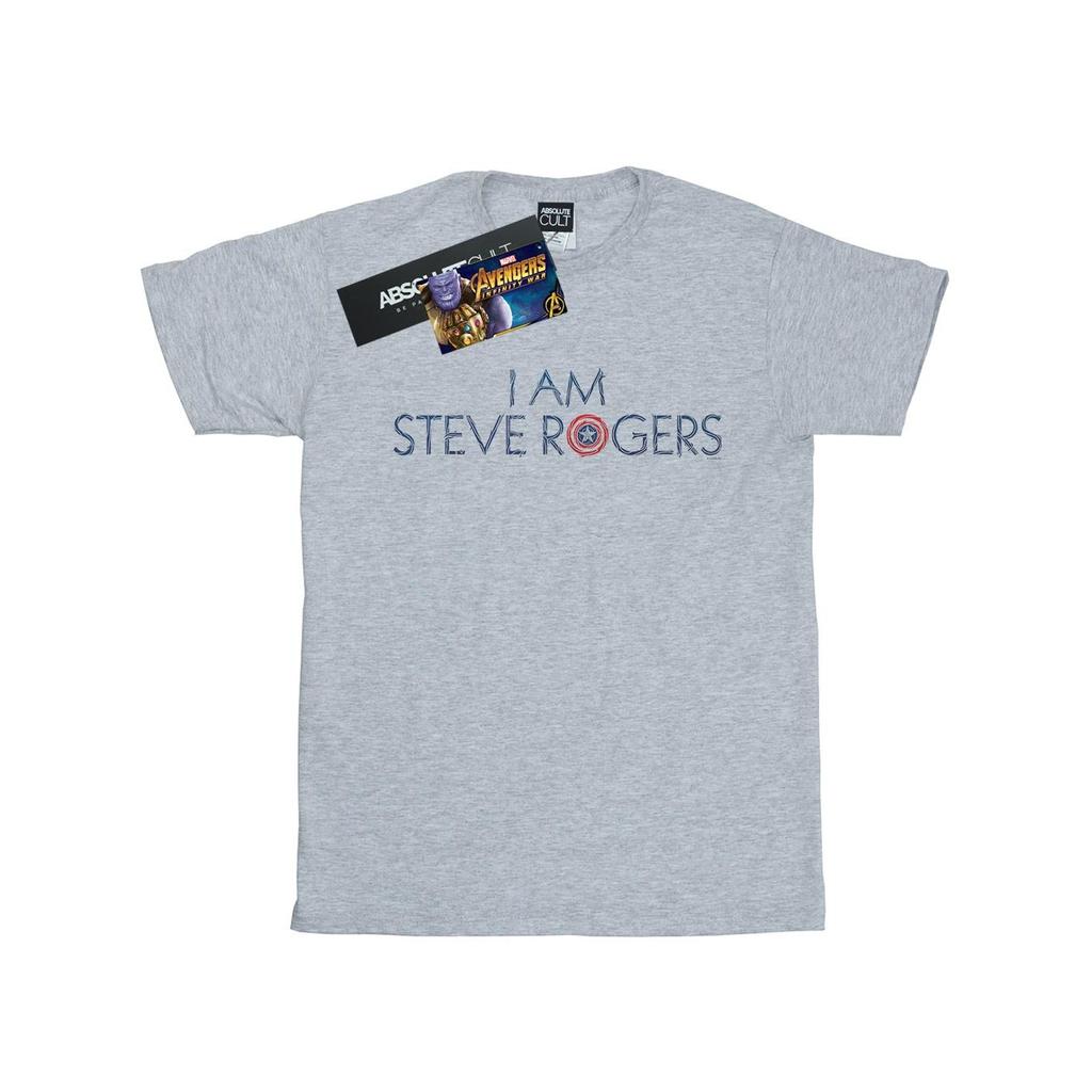 Marvel Mens Avengers Infinity War I Am Steve Rogers T-Shirt