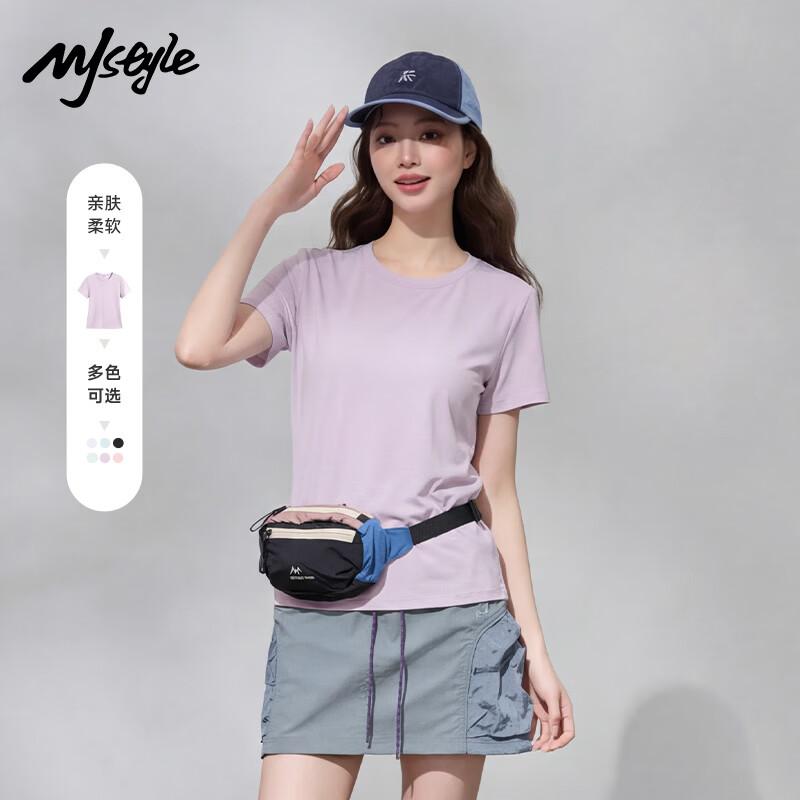 Женская облегающая футболка с коротким рукавом из пике в стиле MJ XL