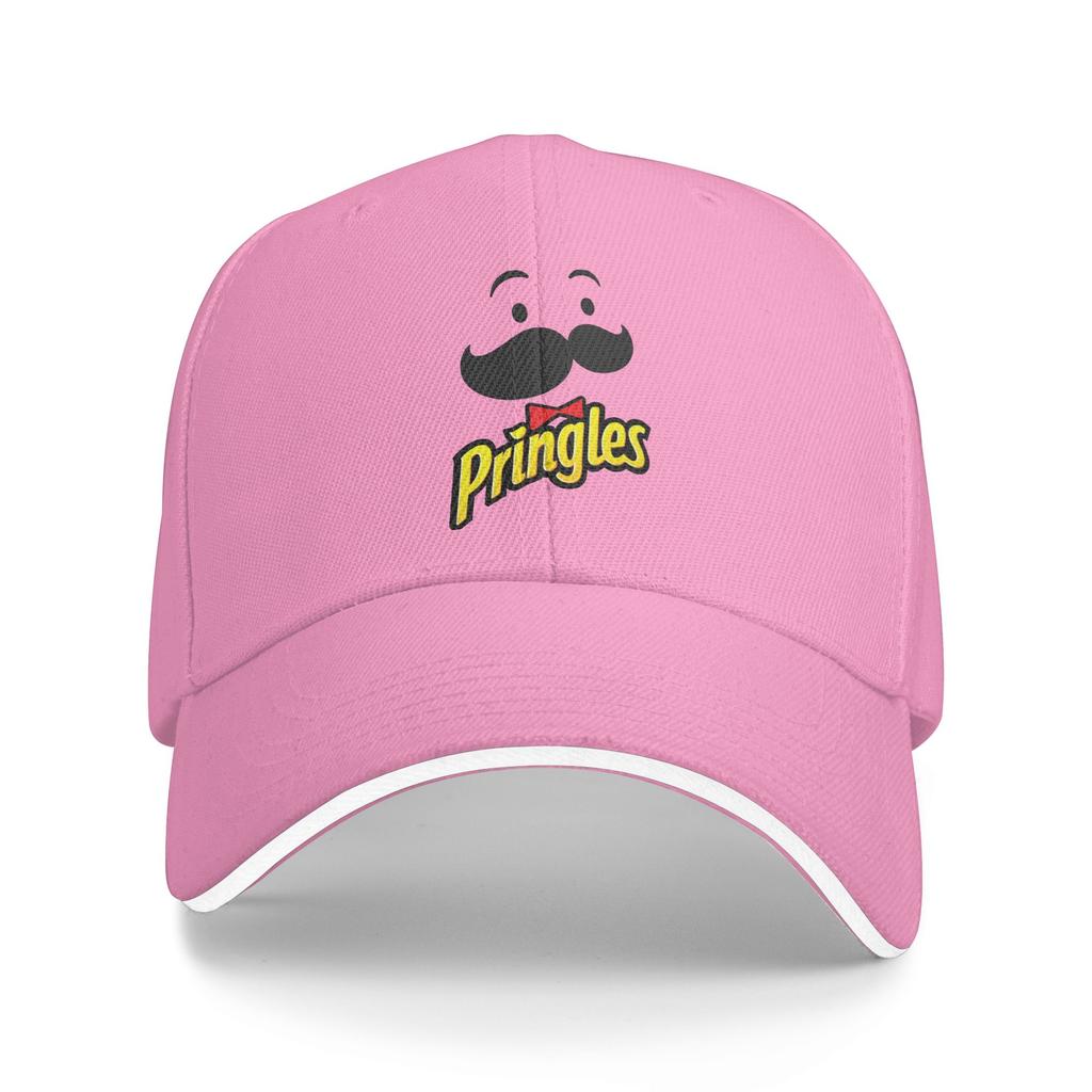 Summer Pringles Logo Baseball Cap Outdoor Gym Y2k Funny Custom Logo Sun Hip Hop Hats Female Male Hot Sale Snapback Cap