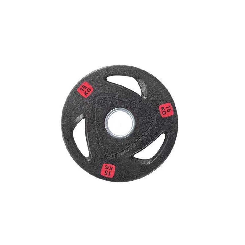 Boshili Three-Hole Rubberized Barbell Weight Plate