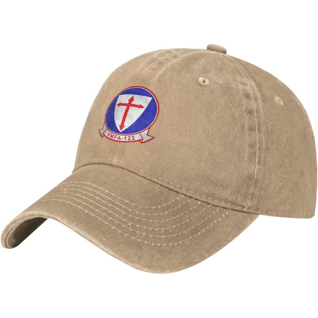 VMFA Crusaders Squadron Washed Cotton Baseball Cap Adjustable Dad Hat Outdoor Casual