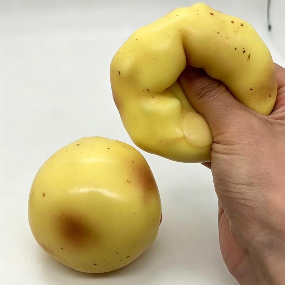 Crunchy Squishy Potato Stress Ball Fidget Toy Crispy Potato Squishy Squeeze Ball Handmade Round Blocks Filled Asmr For Adult