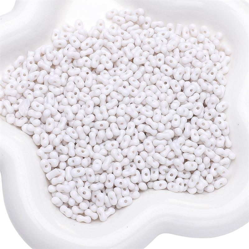 Handmade Bracelet Beads Acrylic Solid Color Peanut Beads Beads Necklace Semi-finished Strings Handmade Diy Jewelry Accessories Accessories Materials