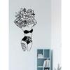 Laser Cut Bohemian Floral Goddess Metal Wall Art Modern Home Decor Bathroom Bedroom Meditation