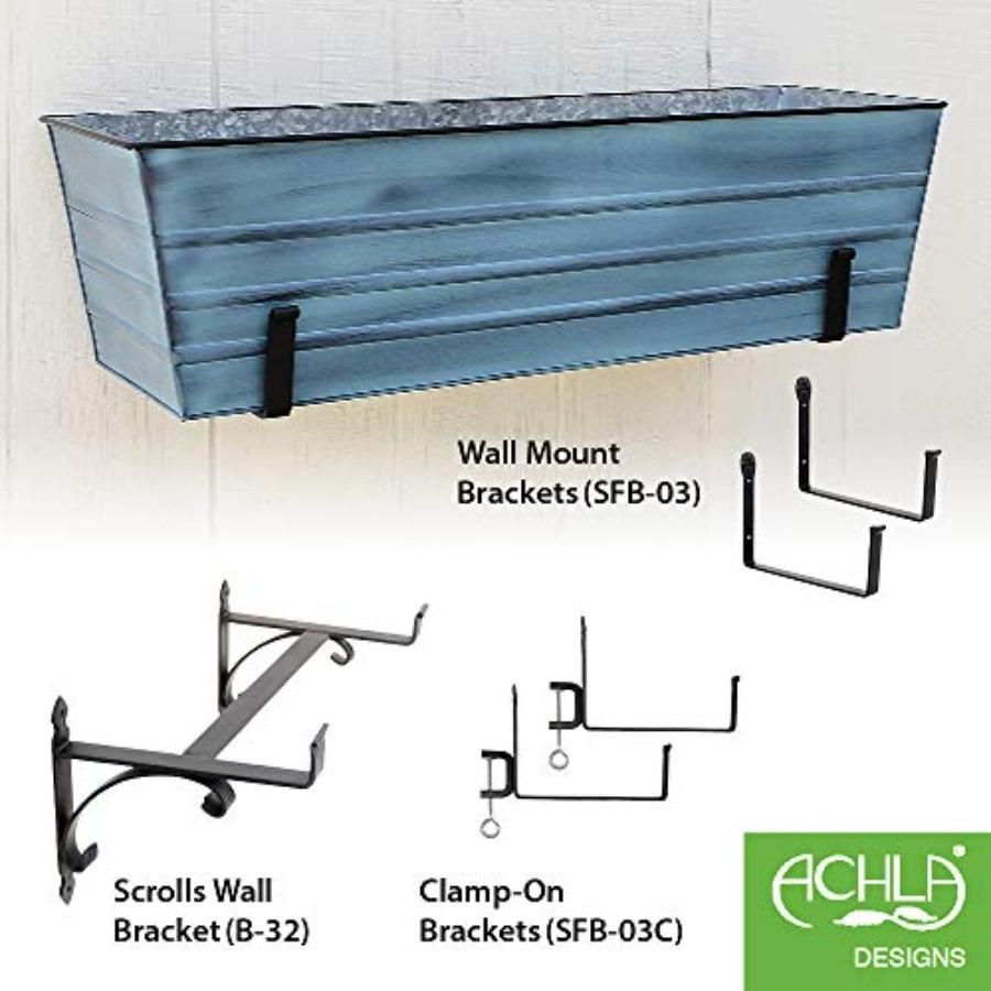 Large Window Box in Blue with Durable Material for Outdoor Use