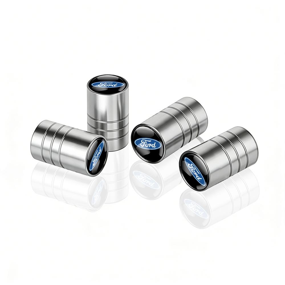 Car Tire Valve Stem Caps Car Wheel Tyre Air Valve Covers For Ford MUSTANG Edge TAURUS ST Fiesta Mondeo SHELBY Fusion Escape Kuga knsh65