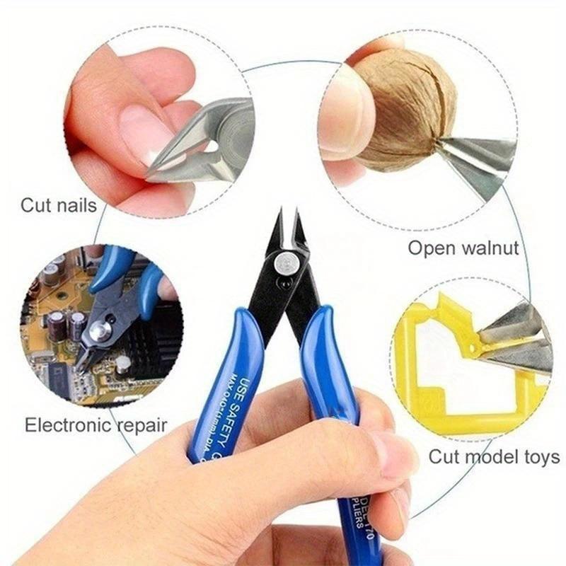 Side Cutting Basic Pliers Model Toy Building Tools Electrical Wire Cable Cutters Side Snips Flush Stainless Tools for