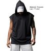 Summer Shirt Solid Color Sleeveless Loose Comfortable Men Top for Gym
