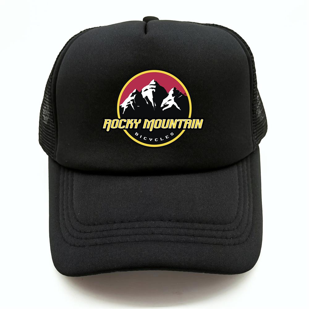 Rocky Mountain Bike Trucker Cap Unisex Funny Rocky Mountain Hat Baseball Cap Cool Summer Unisex Mesh Net Caps