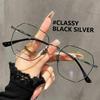 Full Rim Eyeglasses Premium Eyeglasses Frames Polygonal Eyeglass Frame Compatible Pure Titanium Frame For Daily Commuting Study