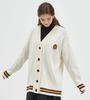 Np Studio Nasty Whale Logo Cardigan Ivory