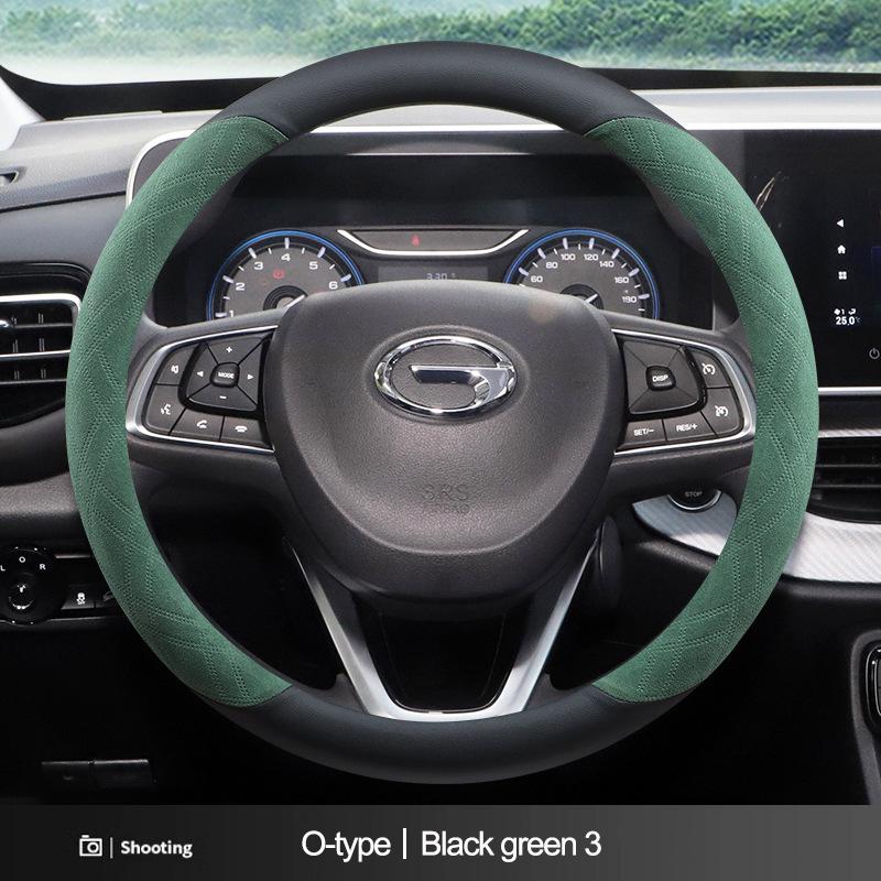 Suede Car Steering Wheel Cover Decoration Handle Wrap For GAC Trumpchi GS4 Plus Empow M8 M6 Pro GS3 GA4 GA6