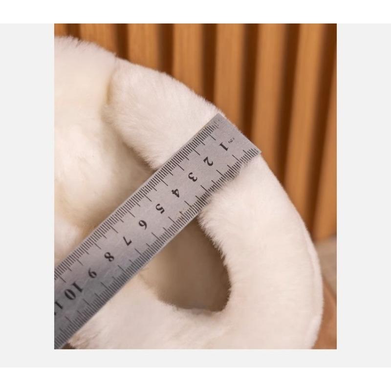 Fleecové boty, Sněhule se silnou podrážkou, Pantofle pro ženy, Bavlněné žabky pro ženy