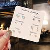 Stud Earrings Set For Women Statement Heart Star Snowflake Flower  Pearl One Week Minimalist Set Of Earrings Gift