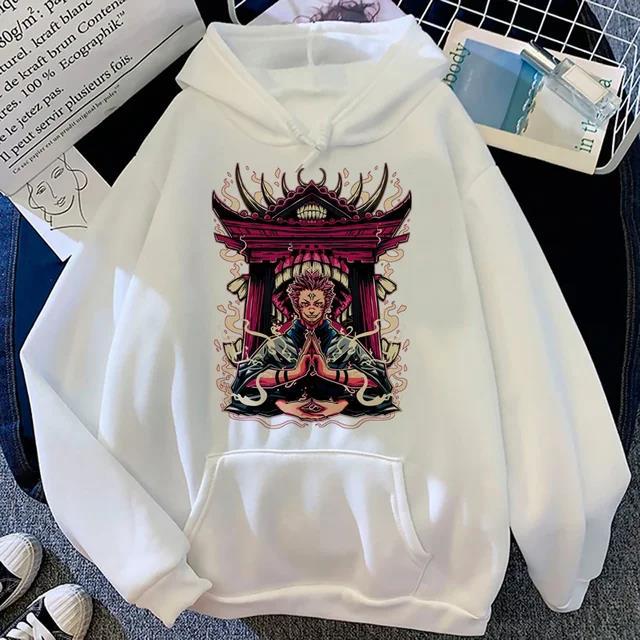 Jujutsu Kaisen Hoodies Women Japanese Funny Sweat Y2K