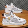 Fashion Men's Casual Shoes Skateboarding Shoes Lightweight High Top Men Shoes Flat Lace-Up Sneakers Male Business Travel Tenis Masculino