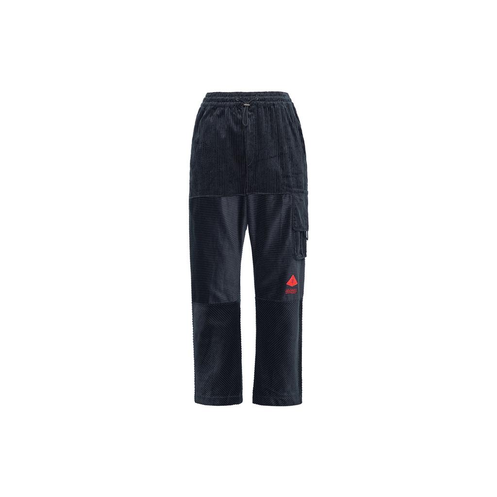 Nike Corduroy Workwear Casual Straight-Leg Pants Men Bottoms Black DA6686-010