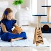 Katzen Erbrochenes Schild Lustiges Holzschild Katzen Erbrochenes Vorsicht Schild Büro Schreibtisch Erbrechende Katze Schild Streich Geschenk für Kollegen Katzenbesitzer